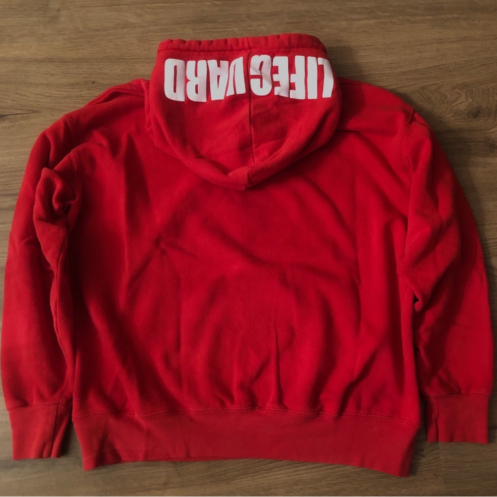 LIFEGUARD Official Myrtle Beach Size M Red Hoodie Sweatshirt Beachwear Logo - Picture 3 of 3